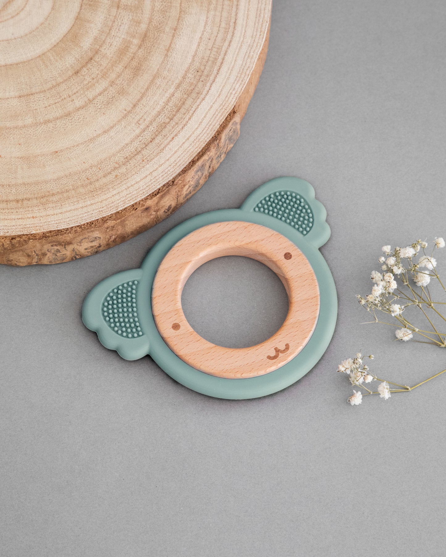 Koala Teething Ring- Sage