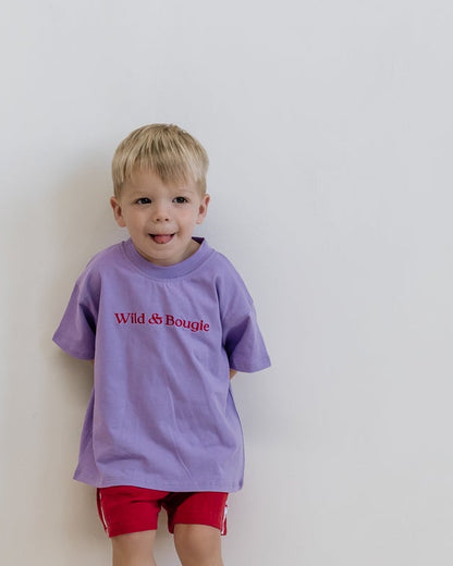 Wild & Bougie Tee- Purple