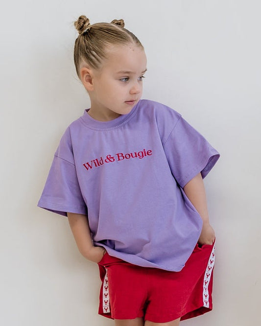 Wild & Bougie Tee- Purple
