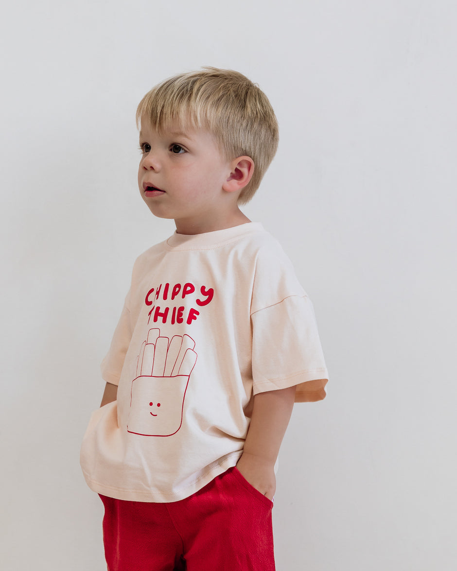 Chippy Thief Box Tee- Yellow
