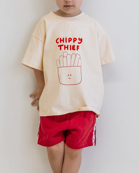 Chippy Thief Box Tee- Butter