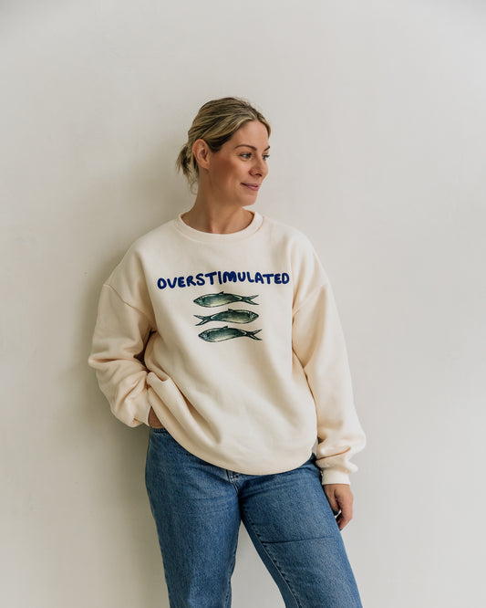 Overstimulated Womens Oversized Sweater