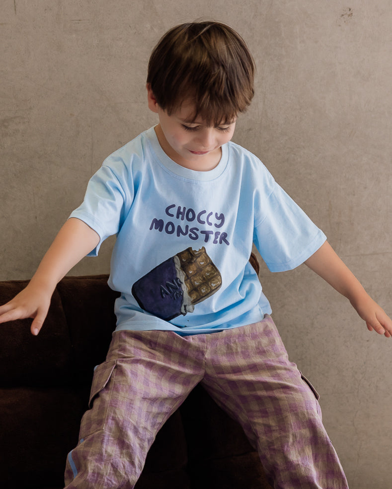 Choccy Monster Tee- Blue