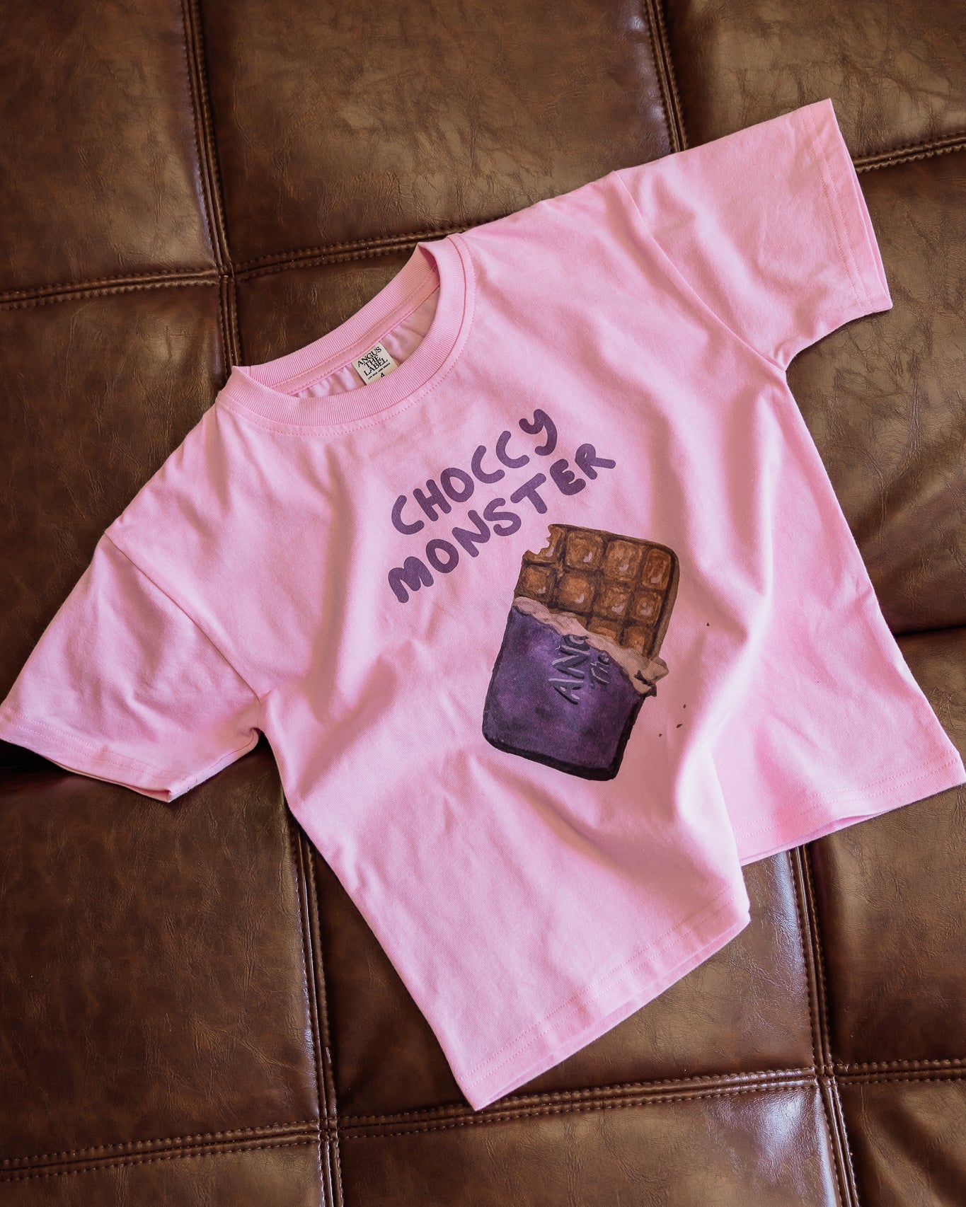 Choccy Monster Tee- Pink