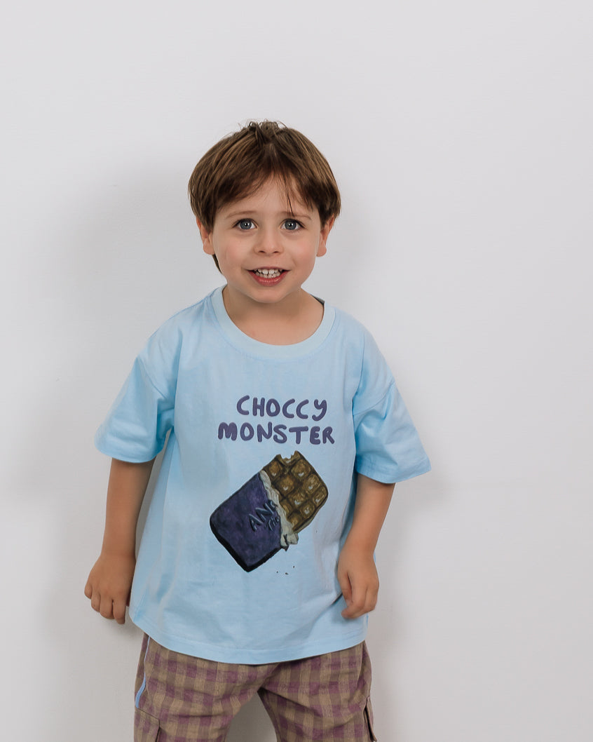 Choccy Monster Tee- Blue