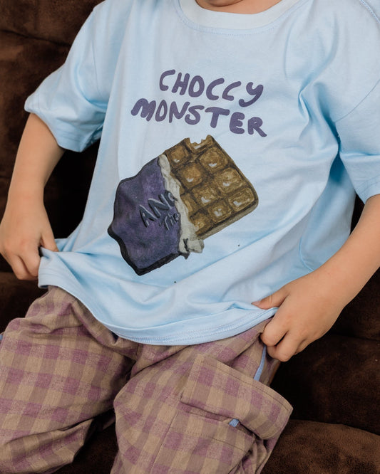 Choccy Monster Tee- Blue