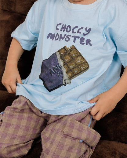 Choccy Monster Tee- Blue