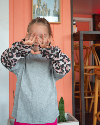 Leopard Layered Tee- Kids