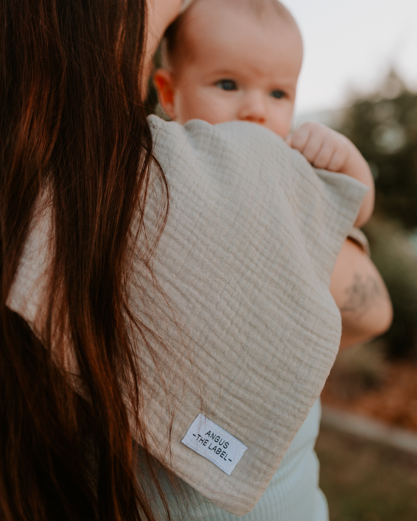 Muslin Burp Cloth- Mocha