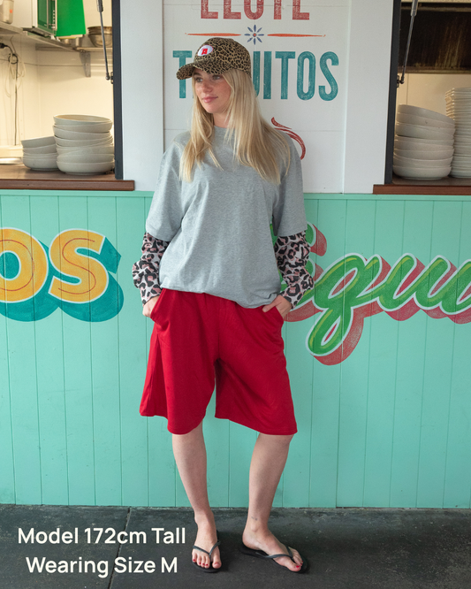 Leopard Layered Tee- Womens