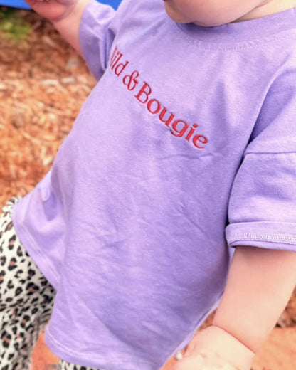 Wild & Bougie Tee- Purple