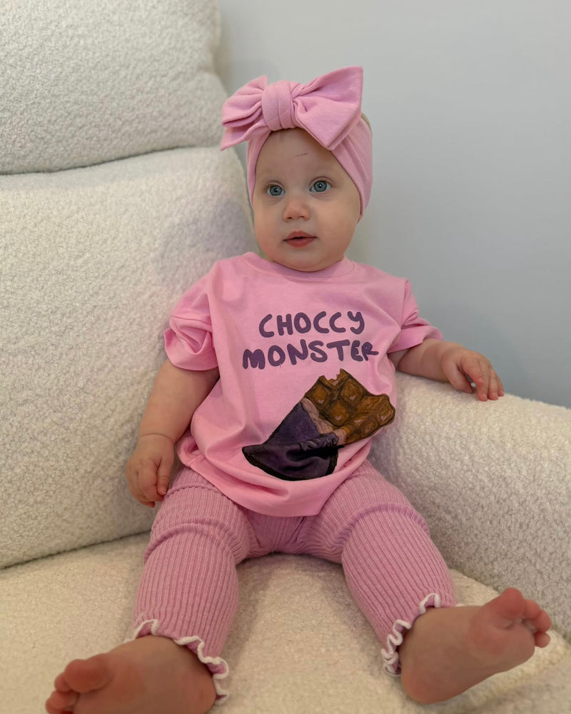 Choccy Monster Tee- Pink slide 1