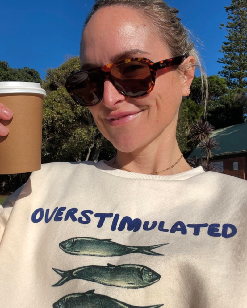 Overstimulated Womens Oversized Sweater slide 1