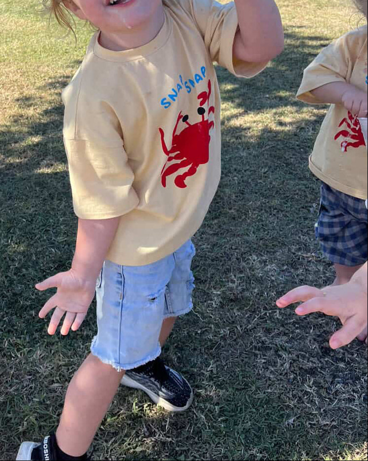 Snappy Crab Box Tee- Blue slide 6