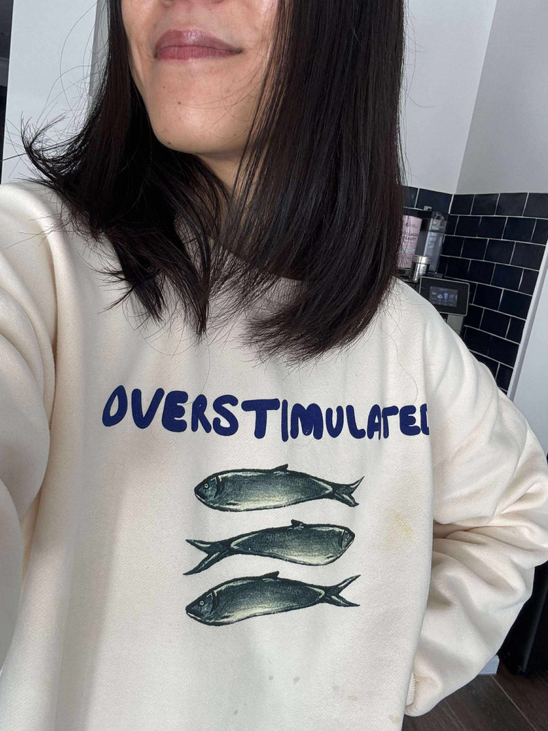 Overstimulated Womens Oversized Sweater slide 4