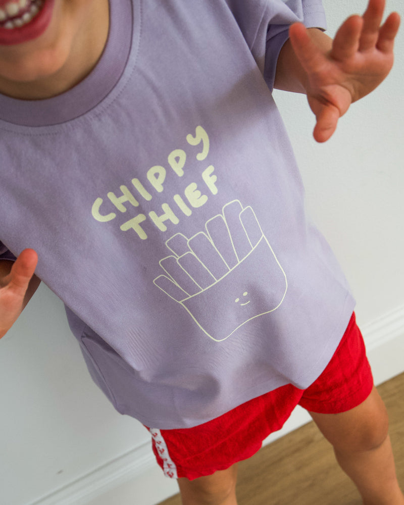 Chippy Thief Box Tee - Purple slide 1