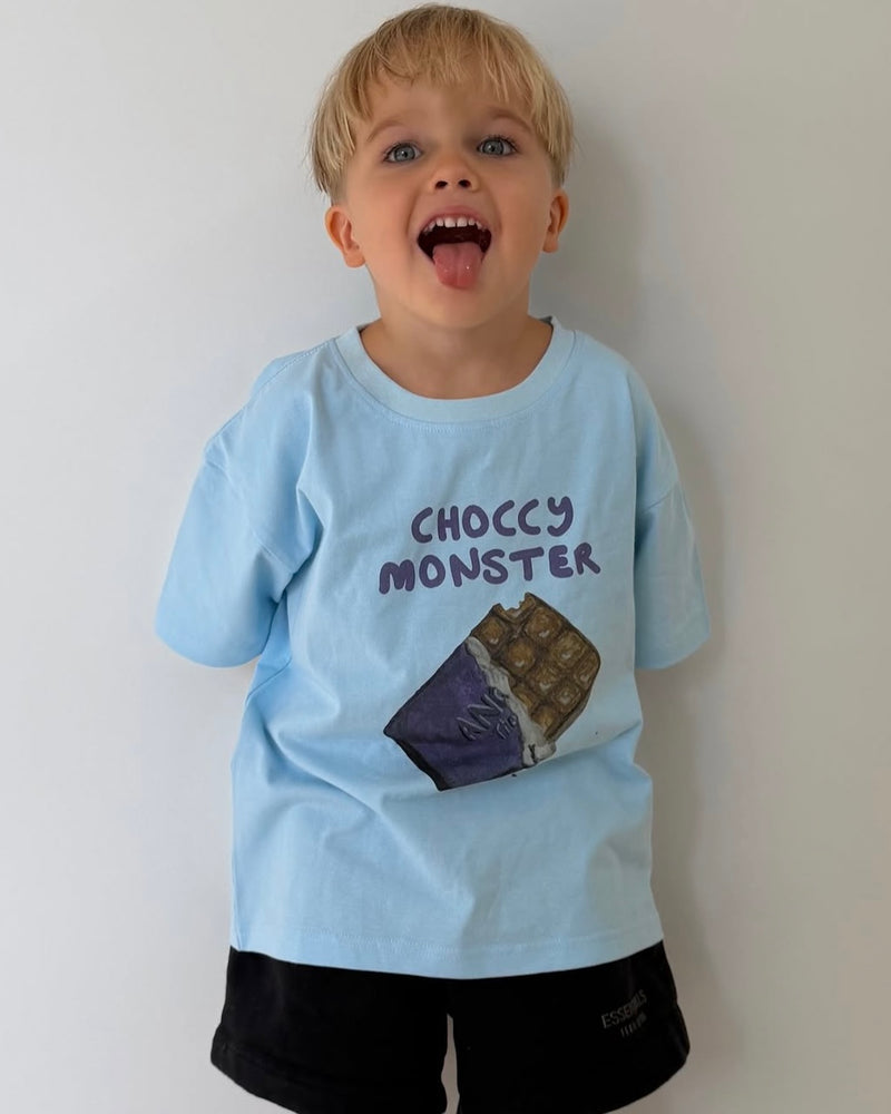 Choccy Monster Tee- Blue slide 2