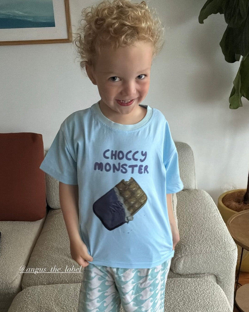 Choccy Monster Tee- Blue slide 1