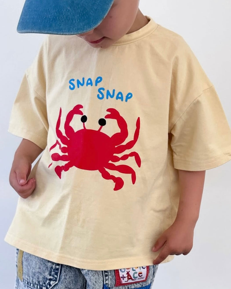 Snappy Crab Box Tee- Blue slide 1