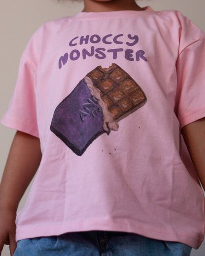 Choccy Monster Tee- Pink