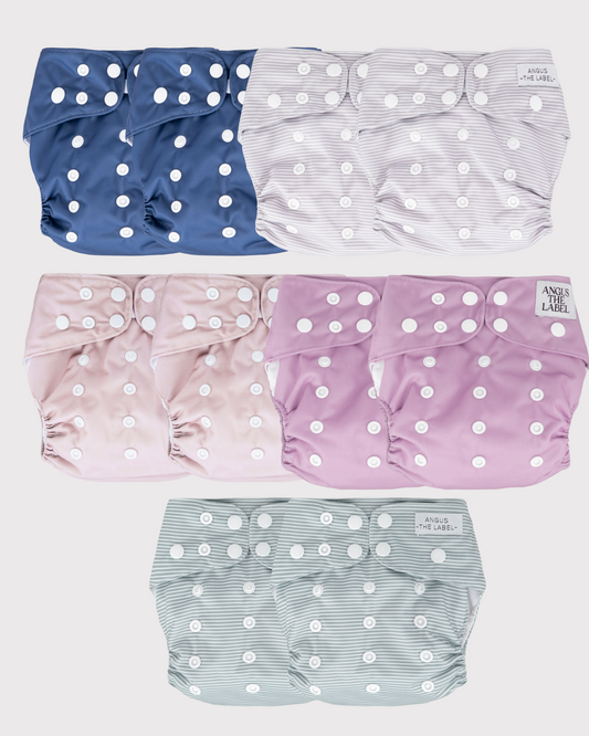 Cloth Nappy Bundle of 10