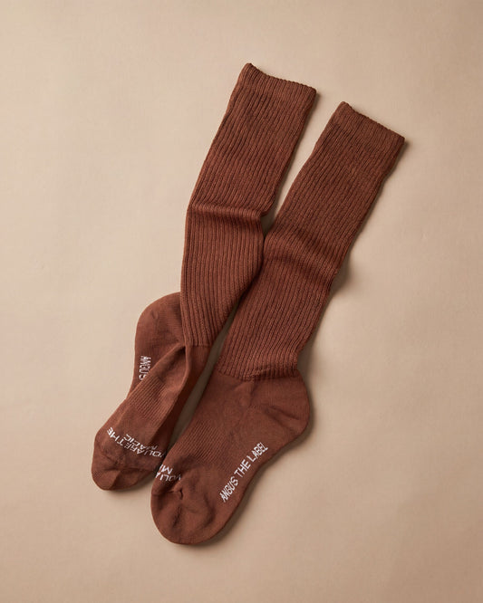 Womens Bed Sock- Caramel