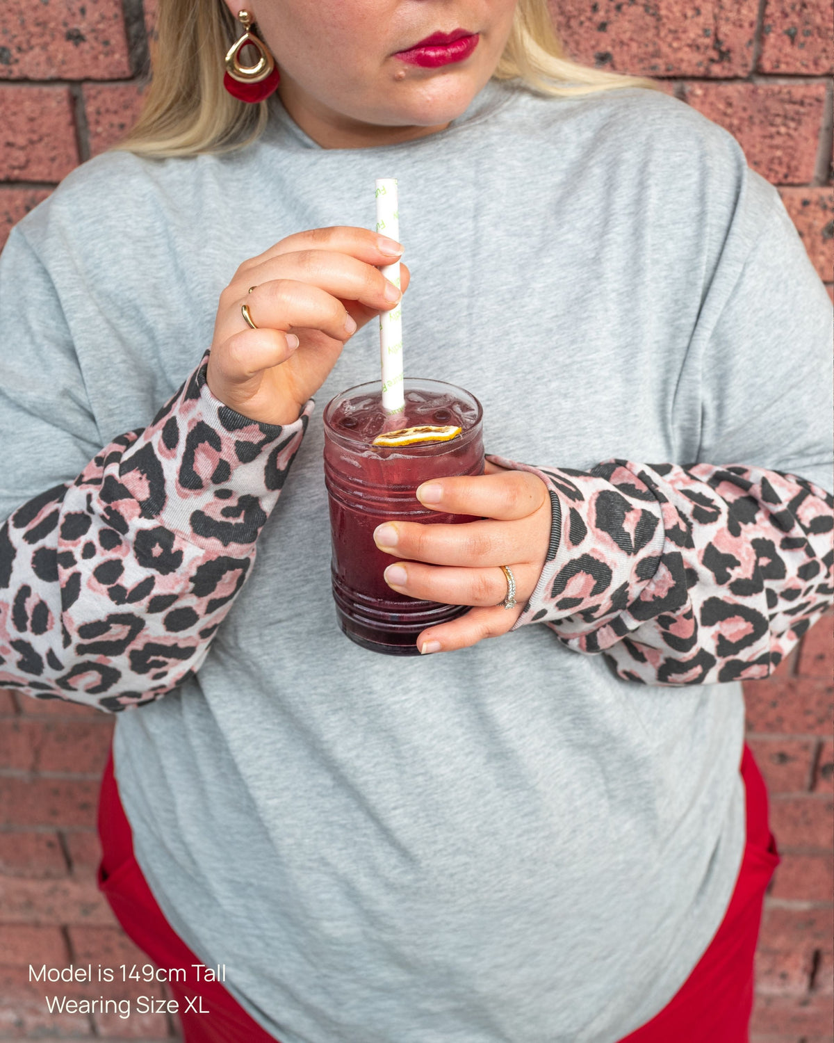 Leopard Layered Tee- Womens