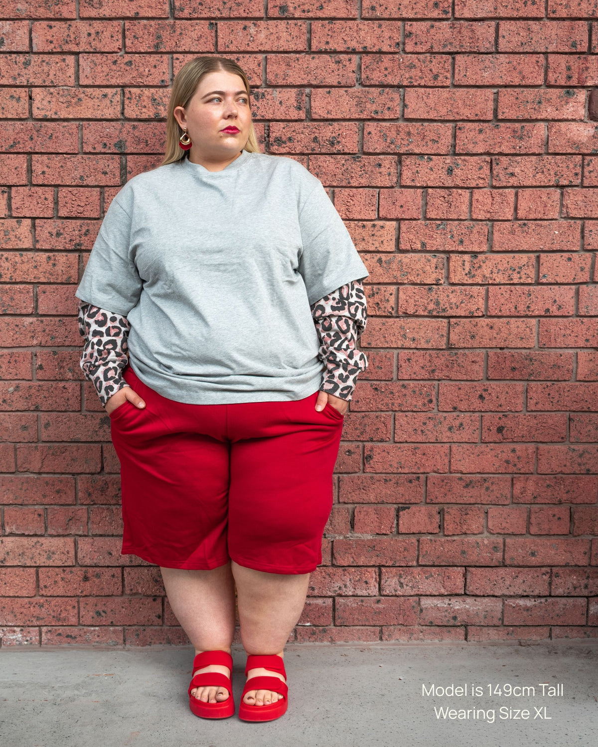 Leopard Layered Tee- Womens