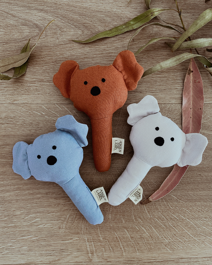 Plush Koala Rattle- Copper