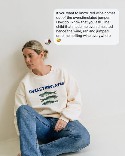 Overstimulated Womens Oversized Sweater