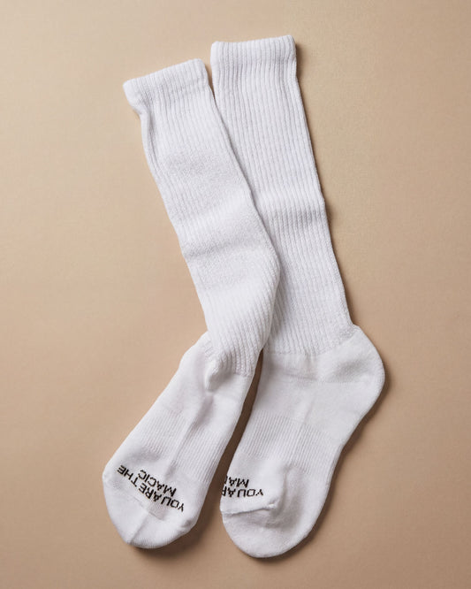 Womens Bed Sock- White